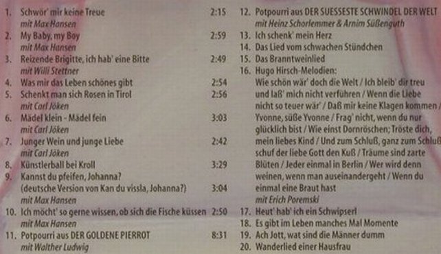 Schollwer,Edith: Künstlerball Bei Kroll, Duophon, D, FS-New, 2004 Typ: CD Best.-Nr.: 94394 Preis: 10,00 Euro