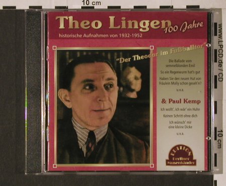 Lingen,Theo: Der Theodor Im Fußballtor, Duophon(), D, FS-New, 2003 - CD - 94403 - 10,00 Euro