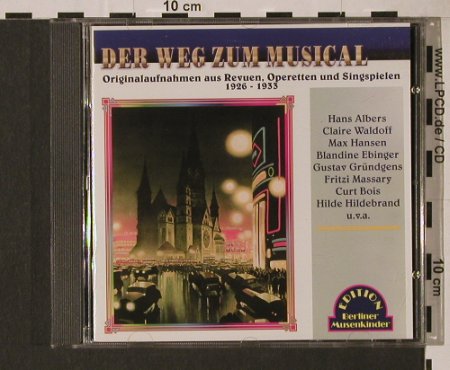 V.A.Der Weg Zum Musical: Originalaufnahmen 1926-33, Duophon, D Typ: CD Best.-Nr.: 94433 Preis: 10,00 Euro