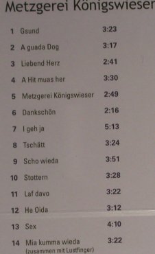 Zweckinger: Metzgerei Königswieser, BSC, , 2006 Typ: CD Best.-Nr.: 94442 Preis: 10,00 Euro