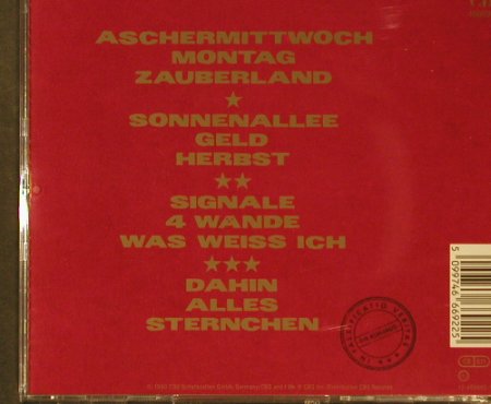 Reiser,Rio: Rio, CBS (466692 2), A, 1990 Typ: CD Best.-Nr.: 95537 Preis: 10,00 Euro