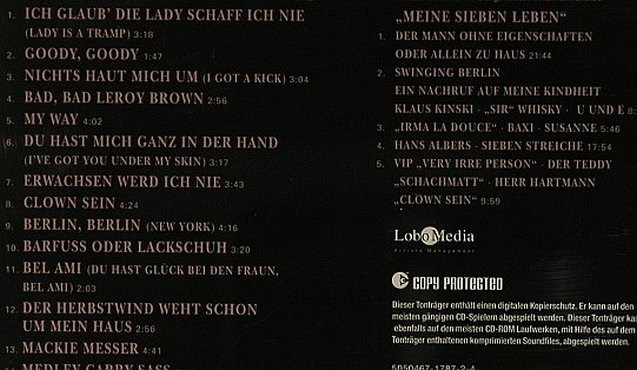Juhnke,Harald: Das Beste Live/Hörbuch:Meine 7 Lebe, Warner Strategic, EU, 2004 Typ: 2CD Best.-Nr.: 96484 Preis: 10,00 Euro