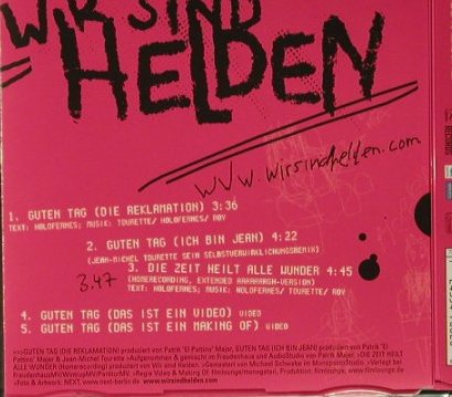 Wir sind Helden: Guten Tag*4+1, Reklamation(547002 0), EU,  - CD5inch - 96723 - 4,00 Euro