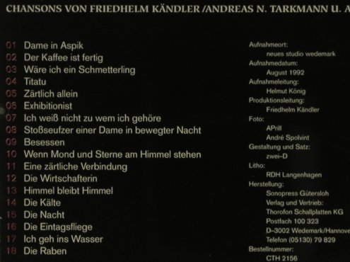 Dudel,Alix: Ich geh ins Wasser, Thorofon(), D, 92 - CD - 96885 - 10,00 Euro