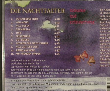 Nachtfalter: Träume Tod Erinnerung, Decision(), D, 98 - CD - 96922 - 7,50 Euro