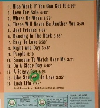 Krug,Manfred & Fanny: Sweet Nothings, FS-New, Amiga(), D, 2003 - CD - 98346 - 10,00 Euro