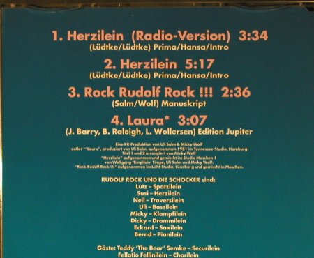 Rudolf Rock & Die Schocker: Herzilein*2+2, RCA (PD 44184), D, 1990 Typ: CD5" Best.-Nr.: 98759 Preis: 2,50 Euro