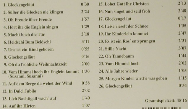 Advents-Chor: Süßer die Glocken nie klingen, Fortune (36729/3191), CH Typ: CD Best.-Nr.: 98968 Preis: 5,00 Euro