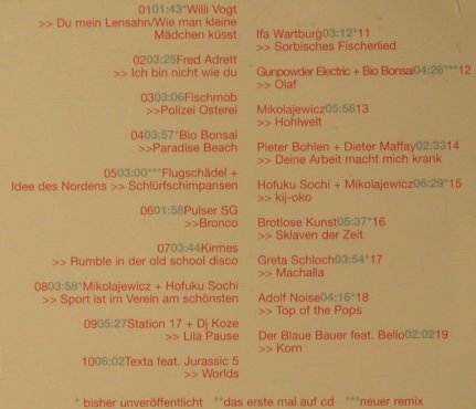 V.A.Plattenmeister Medikametedose: Willi Vogt...Blauer Bauer.., 19 Tr., Plattenmeister (PM 054), D, 1999 Typ: CD Best.-Nr.: 99196 Preis: 7,50 Euro