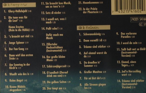 Schürzenjäger: 25 Jahre- Partymix/Balladen, Ariola, D, 1998 Typ: 2CD Best.-Nr.: 99207 Preis: 7,50 Euro
