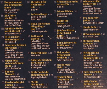 V.A.Die Schönsten deutschen: Weihnachtslieder, 32 Tr., FS-New, Pilz/Magma, D, 1990 Typ: 2CD Best.-Nr.: 99754 Preis: 5,00 Euro