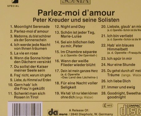 Kreuder,Peter: Star Portrait, Verträumte Melodien, Sonia, D Typ: CD Best.-Nr.: 50128 Preis: 4,00 Euro
