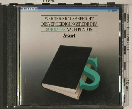 Verteidigungsrede des Sokrates: nach Platon,Werner Kraus spricht, Teldec, D, 1988 Typ: CD Best.-Nr.: 50760 Preis: 5,00 Euro