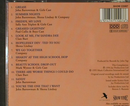 Grease: Songs from , John Barrowman, Showtime(), , 1994 - CD - 50857 - 4,00 Euro