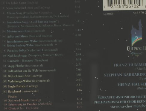 Ludwig II.: Höhepunkte Der Welt-Uraufführung, Polyd.(), D, 2000 - CD - 53241 - 7,50 Euro