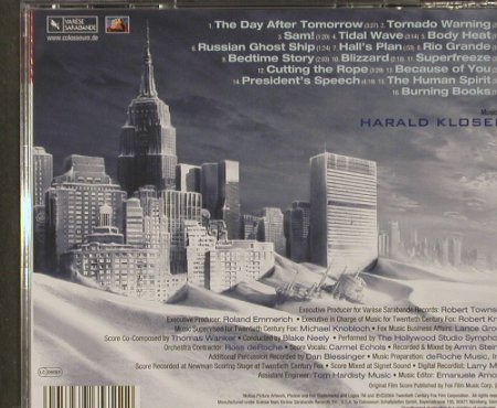 The Day After Tomorrow: 16 Tr. By Harald Kloser, Varese(), , 2004 - CD - 53712 - 10,00 Euro