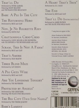 Babe - Pig In The City: Music From,P.Gabriel...James Watson, Geffen(), EU, 1998 - CD - 55811 - 4,00 Euro