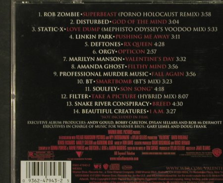 Valentine: 14 Tr. V.A., Warner, D, 2001 Typ: CD Best.-Nr.: 55845 Preis: 5,00 Euro