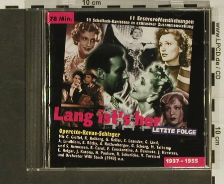 V.A.Lang ist's her, Lez Fol: 1937-1955 Operetten-Revue..., TMK, D, nono Typ: CD Best.-Nr.: 56115 Preis: 5,00 Euro