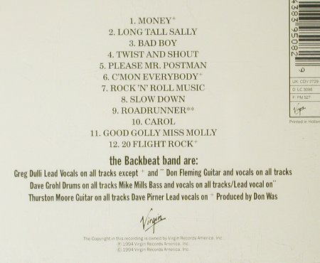 Backbeat: 12 Tr. By Backbeat Band, Virgin(), NL, 94 - CD - 56142 - 5,00 Euro