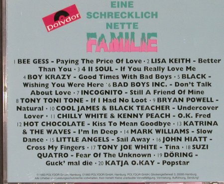 Eine Schrecklich Nette Familie: Bee Gees...Katja O.Kay,20 Tr., Polydor, D, 1993 Typ: CD Best.-Nr.: 56299 Preis: 4,00 Euro