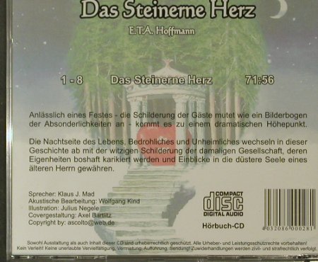 Das Steinerne Herz: E.T.A.Hoffmann, Ascolto (0281), D Typ: CD Best.-Nr.: 58124 Preis: 4,00 Euro
