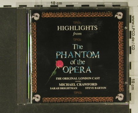 Phantom Der Oper: Highlights fr.(Crawford,Brightman), Polydor(831 563-2), D, 1987 - CD - 59129 - 7,50 Euro