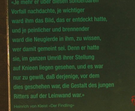 Von Kleist,Heinrich: Der Findling, gelesen v.Otto Sander, Friedrich(), F,  - CD - 60190 - 7,50 Euro