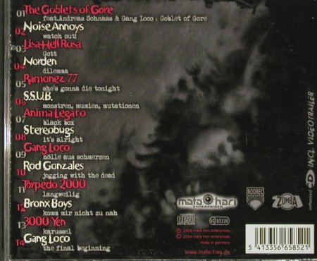 Goblet of Gore: 14 Tr. (Splattermovie), mata hari, D, 2004 Typ: CD Best.-Nr.: 60481 Preis: 7,50 Euro