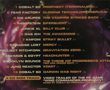 Wing Commander: Prophecy - V.A.13Tr., Cinerama, D, 97 Typ: CD Best.-Nr.: 60952 Preis: 2,50 Euro