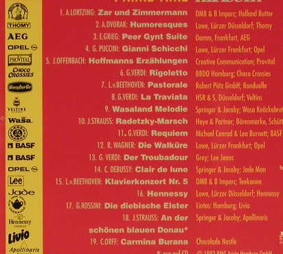 V.A.Prime Time Klassik: 19 Tr., RCA, D, 92 Typ: CD Best.-Nr.: 61052 Preis: 4,00 Euro