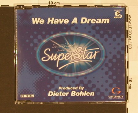 Deutschland sucht den Superstar: We have a dream*3, BMG(), EU, 02 - CD5inch - 61086 - 2,50 Euro