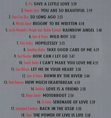 Drei zum Verlieben: Rtl-Serie, 18 Tr. V.A., BMG, D, 1994 Typ: CD Best.-Nr.: 63117 Preis: 5,00 Euro