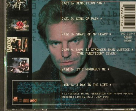 Demolition Man: 6 Tr.(Sting), AM(), , 1993 - CD - 63934 - 5,00 Euro