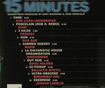15 Minutes: Original Soundtrack, Milan(), D, 01 - CD - 64236 - 5,00 Euro