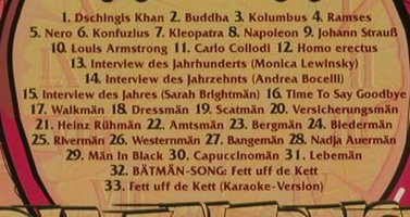 Bätman: Die Zeitreise, Columbia, A, 1998 Typ: CD Best.-Nr.: 64746 Preis: 4,00 Euro