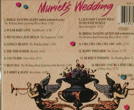 Muriel's Wedding: 15 Tr. V.A., Polydor(525 128), D, 94 - CD - 66019 - 5,00 Euro