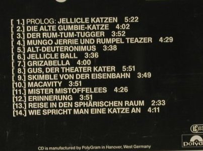 Cats: Deutsche Originalaufnahme, Polydor(817 365-2), D, 1983 - CD - 67620 - 7,50 Euro