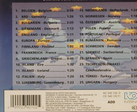 25 Europäische Hymnen: by Swarovski Music Wattens, Koch(), A, 1993 - CD - 68734 - 5,00 Euro