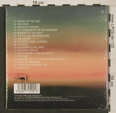 Woolfson,Eric: Edgar Allan Poe,A Musical By, Digi, LimeLight (LREC 0690), UK,FS-New, 2009 Typ: CD Best.-Nr.: 80031 Preis: 10,00 Euro