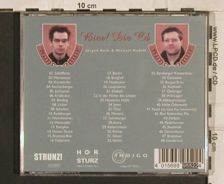 Roth,Jürgen & Michael Rudolf: Bier! Die CD, Strunz(), D, 2000 - CD - 83294 - 7,50 Euro