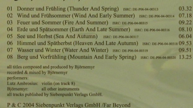 Björnemyr-The Beauty Temple: Qi Gong, Digi, Far Beyond(1021-2), D, 2004 - CD - 84042 - 6,00 Euro