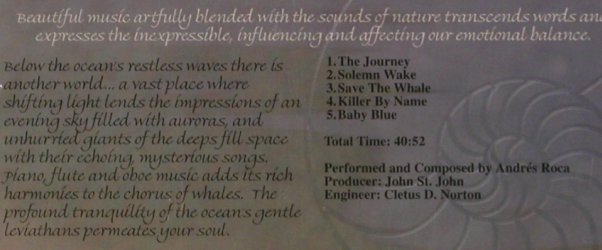 Whales - Chorus of: Authentic Nature Sounds with Music, Madacy (RWN2 6468), EU, 1997 Typ: CD Best.-Nr.: 84152 Preis: 5,00 Euro