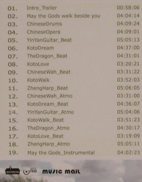 V.A.Lounge Music for Tai Chi/Qigong: Musik zur DVD, FS-New, Musicmail, , 2005 Typ: CD Best.-Nr.: 84389 Preis: 7,50 Euro