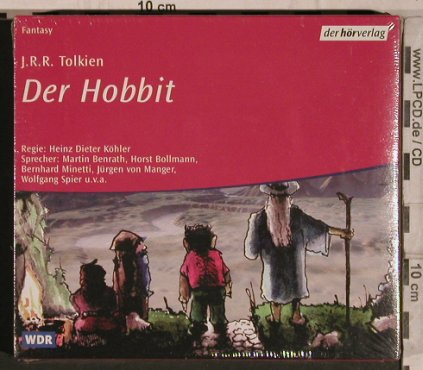 Hobbit,Der: J.R.R.Tolkien(80), Teil 1+2, FS-New, Hörverlag / WDR, D, 02 Typ: 4CD Best.-Nr.: 90018 Preis: 10,00 Euro