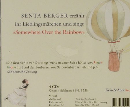 Der Zauberer von Oz: Senta Berger erzählt und singt, Kein&Aber, FS-new Typ: 4CD Best.-Nr.: 90200 Preis: 10,00 Euro