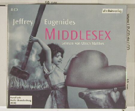 Middlesex - Jaffrey Eugenides: Gelesen von Ulrich Matthes, HörVerlag(), , 2003 - 8CD - 90224 - 12,50 Euro