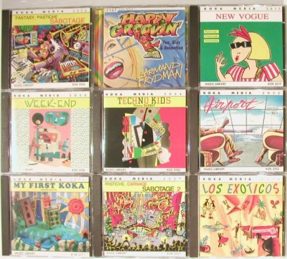 V.A.Koka Media: Music Library, div. (yellow) 18 CDs, KOK, F Typ: CD Best.-Nr.: 90306 Preis: 10,00 Euro