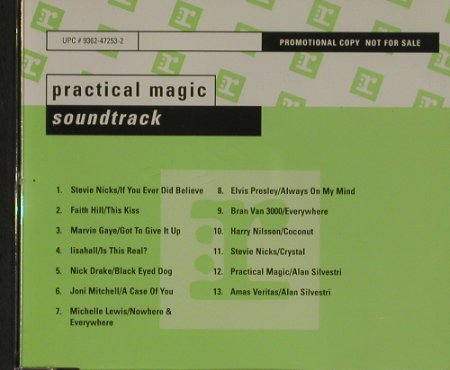Practical Magic: V.A.12 Tr., Zauberhafte Schwestern, Reprise (05000), D,Promo, 98 Typ: CD Best.-Nr.: 90465 Preis: 5,00 Euro
