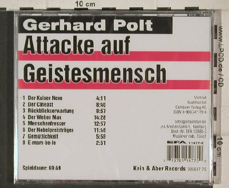 Polt,Gerhard: Attacke Auf Geistes Mensch, FS-New, Kein&Aber, D Typ: CD Best.-Nr.: 90565 Preis: 10,00 Euro